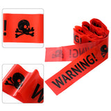 Cifeeo 2pcs/set Halloween Warning Tape Signs Halloween Props Window Prop Party Danger Warning line Halloween Decoration Witch Balloons