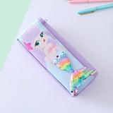 Cifeeo-Back To School Gifts Mermaid Pencil Case Estuche Escolar Pencilcase School Supplies Sequins Pencil Pouch Kawaii Stationery Pencil Cases For Girls