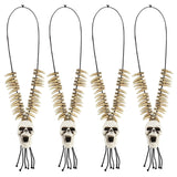 Cifeeo-Halloween Skeleton Necklace Horror Skull Pendant for Halloween Party Home Decoration Kids Adults Cosplay Dress Up Costume Props