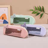 Cifeeo-Back To School Gifts Butterfly Pencil Case Girls School Supplies Pencil Case Transparent Large Capacity Estuche Escolar Cute Stationery Pencil Pouch