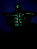 Cifeeo-Halloween Custom Glow In The Dark Kids Ghostly Bat Cape Halloween Costume