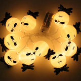 Cifeeo 2023 New Halloween Lights Ghost face LED String Light Hanging Ornament for Home Bar Spooky Halloween Festival Party Decoration