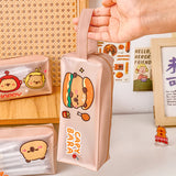 Cifeeo-Back To School Gifts Capibara Transparent Pencil Case Capibaras Peluche Pencil Case Girls School Supplies Pencilcase Cute Stationery Pencil Pouch