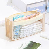 Cifeeo-Back To School Gifts Six Layers Pencil Case Transparent Estuches Escolares Pencil Pouch Stationery Large Capacity School Supplies Pencil Cases