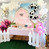 Cifeeo-Cow Theme Birthday Party 18pcs Number Balloon Birthday Party Decoration Balls Kids Toy Gift Number 1st Ballon Globos Baby Shower