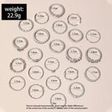 Cifeeo-Christmas Gift New Year's Eve Gift 23Pcs Fashion Knuckle Rings Set For Women Crystal Star Moon Eye Wave Gold Silver Color Rings Female Trendy Party Jewelry Gift