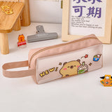 Cifeeo-Back To School Gifts Capibara Transparent Pencil Case Capibaras Peluche Pencil Case Girls School Supplies Pencilcase Cute Stationery Pencil Pouch