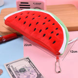 Cifeeo-Back To School Gifts Fruits Pencil Case Kawaii Stationery Watermelon Pencil Pouch Estuches Plush School Supplies Trousse Soft Pencil Cases For Girls