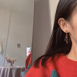 Cifeeo-Christmas gifts New Trendy Delicate Christmas Tree Earrings For Women Colorful Beads Stars Santa Claus Snowman Drop Earring Girl Christmas Gifts