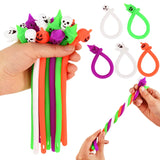 Cifeeo-10Pcs Halloween Stretchy Strings Soft Bracelet Anti Stress Fidget Toys Kids Birthday Party Favors Gift Pinata Goodie Bag Filler