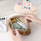 Cifeeo-Back To School Gifts Cute Pencil Case Kawaii Stationery Pencilcase Estuche Escolar Plush School Supplies Pen Case Trousse Pencil Cases For Girls