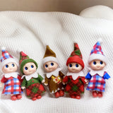 Christmas Mini Baby Elf Dolls Todder Elves Shining Kindness Craft Babies Doll Toy Decoration On The Shelf Gift For Girl Boy Kid