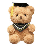 CIFEEO-Graduation Gift Back to School Season Doctor's Clothing Teddy Bear Doll Plush Toy Small Sitting Bear Doll Boys Girls Students Graduation Gift