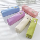 Cifeeo-Back To School Gifts Simple Corduroy Pencil Case Estuches Escolares Pencil Case Girls Cute Stationery Trousses Scolaires School Supplies Pencil Pouch