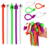 Cifeeo-10Pcs Halloween Stretchy Strings Soft Bracelet Anti Stress Fidget Toys Kids Birthday Party Favors Gift Pinata Goodie Bag Filler