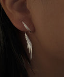 CIFEEO- Stylish Silk Sterling Silver Wing Drop Earrings GH1035