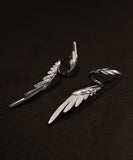 CIFEEO- Stylish Silk Sterling Silver Wing Drop Earrings GH1035