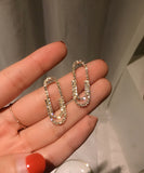 CIFEEO- Unique Silk Alloy Zircon Stud Earrings ZZ068