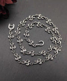 CIFEEO- Unique Silk Sterling Silver Hollow Out Auspicious Clouds Necklace KX1047