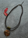 CIFEEO- Women Alloy Dragonfly Wooden Necklace