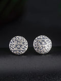 CIFEEO- Vintage Sliver Carve Round Earrings