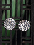 CIFEEO- Vintage Sliver Carve Round Earrings