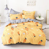 Cifeeo-2025 Spring Bedding Set Kids Duvet Cover Set with Zipper Girl Boys Favorite Flat Sheet Pillowcases No Filler Hotel Twin Queen Size Cute Soft Bedding Set