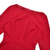 Cifeeo-Autumn Sexy Elegant A Line Party Dresses 2025 Red Long Seelve Dress with Bow O Neck Birthday Dress Women's Clothing