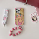 Cifeeo-gifts Cute Golden Glitter Girl Phone Case