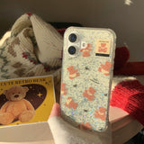 Cifeeo-gifts Cute Transparent Glitter Bear Phone Case