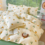 Cifeeo-2025 Spring Bedding Set Fashion Duvet Cover Set Korean Ins Style 2025 New Flat Sheet Pillowcase No Filler Kids Adult Bedding Kit Twin Queen Bed Linen