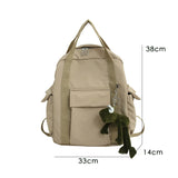 Cifeeo-back to school gifts Luxury School Backpack Women Cute Frog Backpack Waterproof Bagpack School Bags Teenage Girls Nylon Travel Bag Mochila Feminina