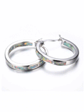 CIFEEO- Fashion Opal Round Earrings Everyday Versatile QAR41