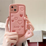 Cifeeo-gifts Girly Pink Heart Phone Case