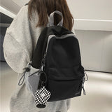 Cifeeo-back to school gifts Schoolbag female junior high school students large capacity simple design sense high school backpack college students backpack