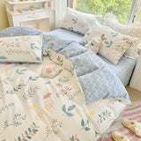 Cifeeo-2025 Spring Bedding Set Floral Duvet Cover Set 2025 New Spring Twin Queen Size Girls Boys Flat Sheet Pillowcase No Filler Fashion Home Hotel Bed Linens