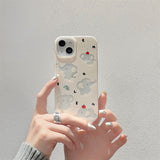 Cifeeo-gifts Creamy Cute Hollow Elephant Phone Case