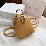 Cifeeo-back to school gifts Small Schoolbag Women's Backpack 2020 Luxury Brand Designed Solid Female Rucksack Back Shoulder Bag Mochila Bags Wholesale