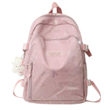 Cifeeo-back to school gifts Girl Travel Book Laptop Backpack Fashion Ladies Trendy Color Student Bag Female Cute Pink College Backpack Cool Women School Bag