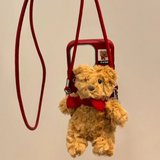 Cifeeo-gifts Kawaii Plush Doll Crossbody Phone Case