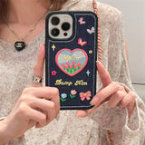 Cifeeo-gifts Denim Butterfly Tulip Phone Case
