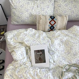 Cifeeo-2025 Spring Bedding Set Cute Rabbit Duvet Cover Set with Flat Sheet Pillowcase Ins Style No Filler Boys Girls Queen Full Size Home Decor Bedding Linens