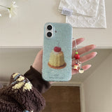 Cifeeo-gifts Glitter Cherry Pudding Phone Case