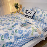 Cifeeo-2025 Spring Bedding Set Tulips Duvet Cover Set with Flat Sheet Pillowcases Fashion Twin Double Queen Size Bed Linen Soft Boys Girls Bedding Kit