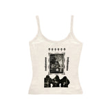 Cifeeo-vintage outfits Y2K Punk Rock Aesthetic Harajuku Retro Casual Tank Tops Gothic Emo Girls Sleeveless Crop Tops Sexy Chic Slim Fashion Streetwear