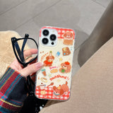 Cifeeo-gifts Cute Cartoon Afternoon Tea Dachshund Phone Case