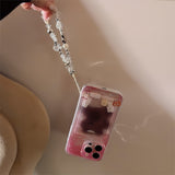 Cifeeo-gifts Pink and Purple Smudged Bear Phone Case