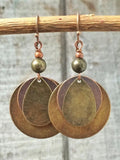 CIFEEO- Retro Geometric Multilayer Dangle Earrings Ethnic Style Everyday Jewelry Old QAG44
