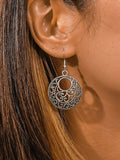 CIFEEO- Boho Openwork Ethnic Pattern Earrings Vintage Jewelry QAG9