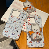 Cifeeo-gifts Blue Plaid Westie Puppy Phone Case